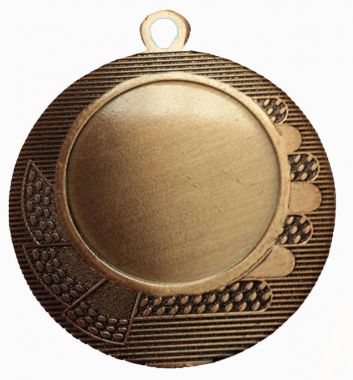Медаль №2449 (Диаметр 70 мм, металл, цвет бронза. Место для вставок: лицевая диаметр 50 мм, обратная сторона диаметр 65 мм)