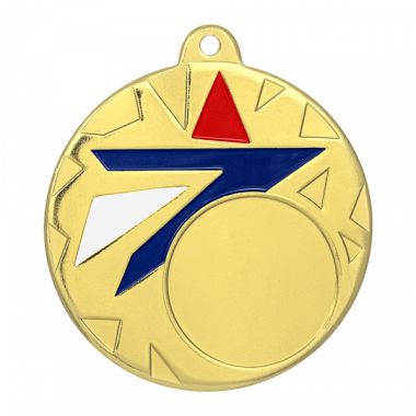 Медаль №3497 (Диаметр 50 мм, металл, цвет золото. Место для вставок: лицевая диаметр 25 мм, обратная сторона диаметр 45 мм)