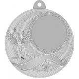Медаль №2227 (Оскар / Ника, диаметр 50 мм, металл, цвет серебро. Место для вставок: лицевая диаметр 25 мм, обратная сторона диаметр 45 мм)