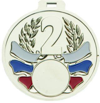 Медаль №309 (2 место, диаметр 70 мм, металл, цвет серебро. Место для вставок: лицевая диаметр 25 мм, обратная сторона диаметр 64 мм)