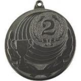 Медаль №163 (2 место, диаметр 50 мм, металл, цвет серебро. Место для вставок: обратная сторона размер по шаблону)