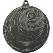Медаль №163 (2 место, диаметр 50 мм, металл, цвет серебро)