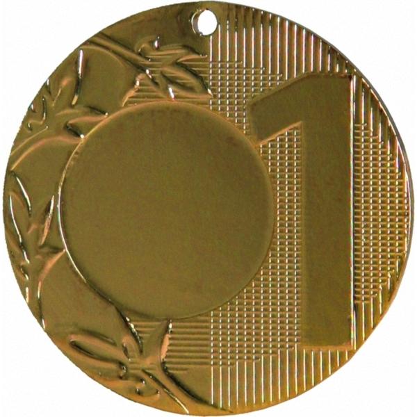 Медаль №83 (1 место, диаметр 50 мм, металл, цвет золото. Место для вставок: лицевая диаметр 25 мм, обратная сторона диаметр 45 мм)
