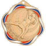 Медаль №2417 (Фигурное катание, диаметр 50 мм, металл, цвет бронза. Место для вставок: обратная сторона диаметр 45 мм)