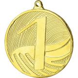Медаль №3492 (1 место, диаметр 70 мм, металл, цвет золото)