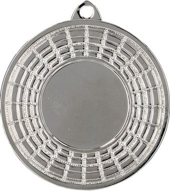 Медаль №848 (Диаметр 50 мм, металл, цвет серебро. Место для вставок: лицевая диаметр 25 мм, обратная сторона диаметр 45 мм)