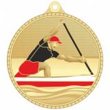 Медаль №3612 (Гребля, диаметр 55 мм, металл, цвет золото. Место для вставок: обратная сторона диаметр 40 мм)