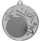 Медаль №202 (Диаметр 50 мм, металл, цвет серебро. Место для вставок: лицевая диаметр 25 мм, обратная сторона диаметр 45 мм)