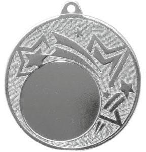 Медаль №202 (Диаметр 50 мм, металл, цвет серебро. Место для вставок: лицевая диаметр 25 мм, обратная сторона диаметр 45 мм)