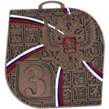 Медаль №3633 (3 место, размер 70x70 мм, металл, цвет бронза)