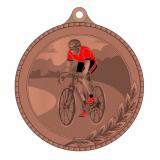 Медаль №2209 (Велоспорт, диаметр 55 мм, металл, цвет бронза. Место для вставок: обратная сторона диаметр 40 мм)