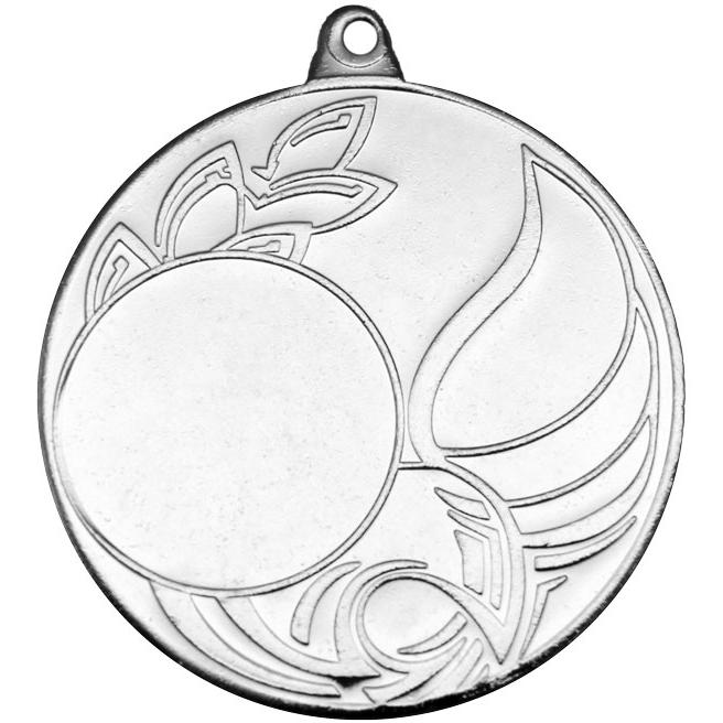Медаль №77 (Диаметр 50 мм, металл, цвет серебро. Место для вставок: лицевая диаметр 25 мм, обратная сторона диаметр 46 мм)