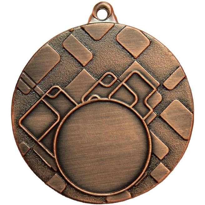 Медаль №81 (Диаметр 50 мм, металл, цвет бронза. Место для вставок: лицевая диаметр 25 мм, обратная сторона диаметр 46 мм)