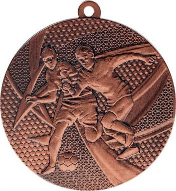 Медаль №932 (Футбол, диаметр 50 мм, металл, цвет бронза. Место для вставок: обратная сторона диаметр 45 мм)
