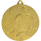 Медаль №171 (Хоккей, диаметр 50 мм, металл, цвет золото. Место для вставок: обратная сторона диаметр 45 мм)