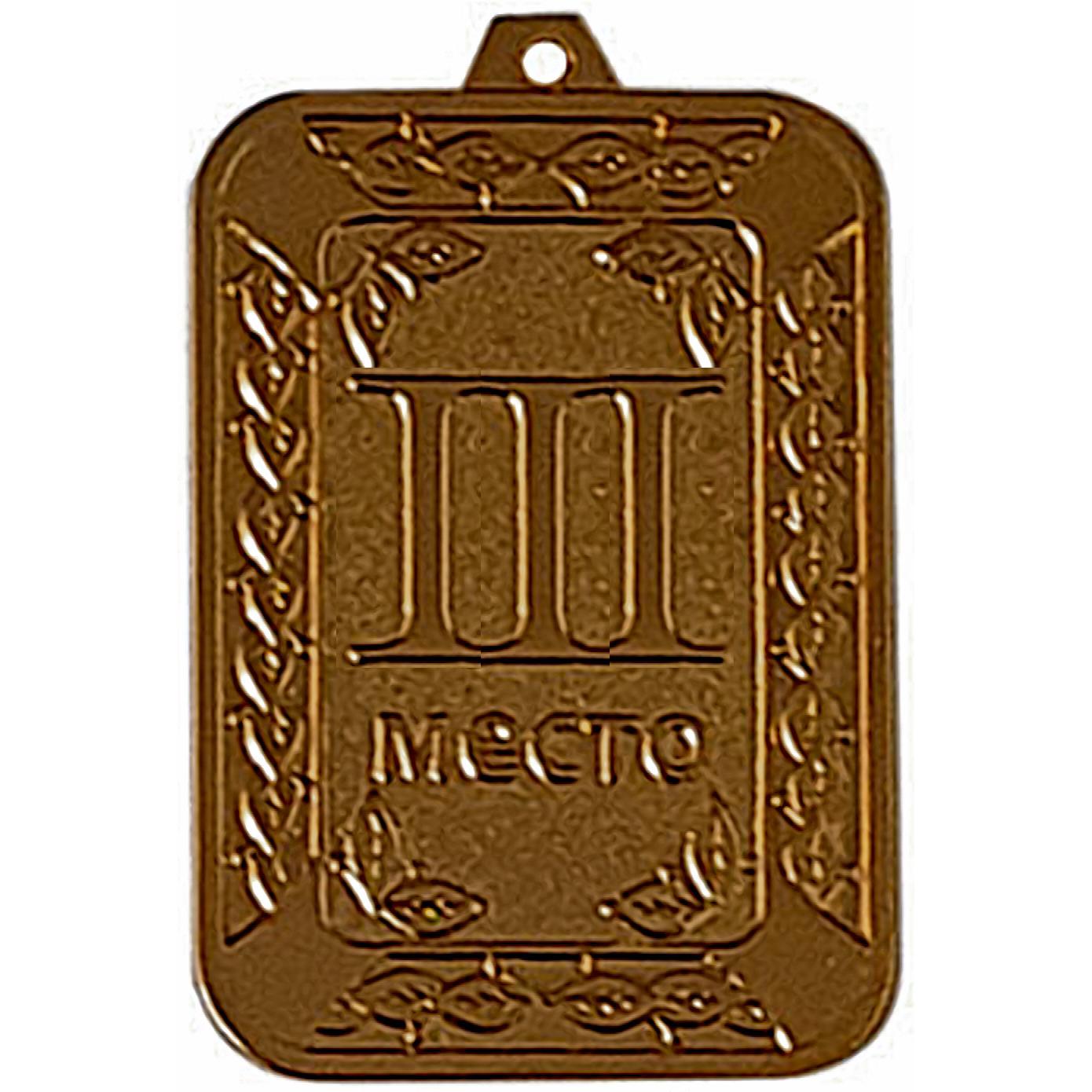 Медаль №2441 (3 место, размер 40x70 мм, металл, цвет бронза)