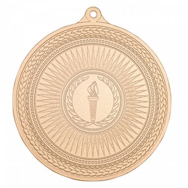Медаль №3418 (Факел, олимпиада, диаметр 70 мм, металл, цвет бронза. Место для вставок: обратная сторона диаметр 65 мм)
