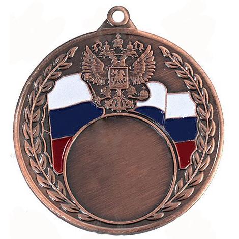 Медаль №2433 (Диаметр 70 мм, металл, цвет бронза. Место для вставок: обратная сторона диаметр 65 мм)