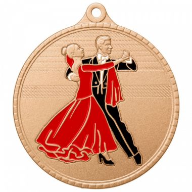 Медаль №3613 (Танцы, диаметр 55 мм, металл, цвет бронза. Место для вставок: обратная сторона диаметр 40 мм)