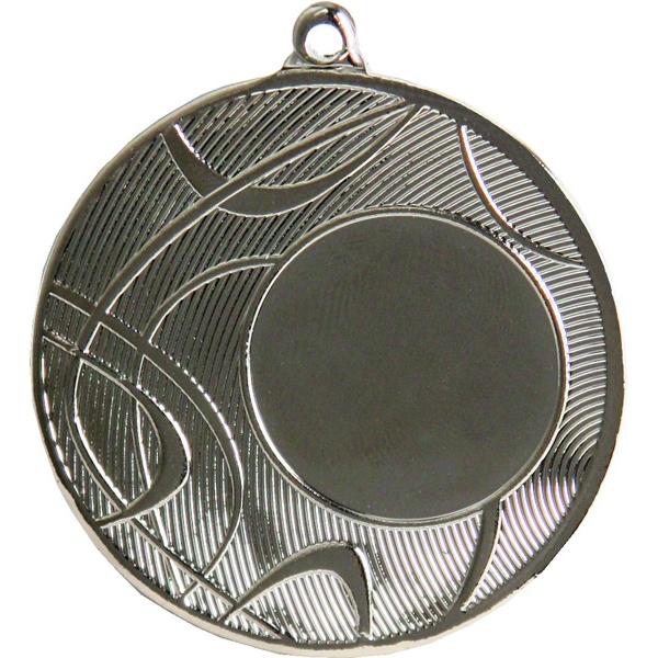Медаль №13 (Диаметр 50 мм, металл, цвет серебро. Место для вставок: лицевая диаметр 25 мм, обратная сторона диаметр 46 мм)