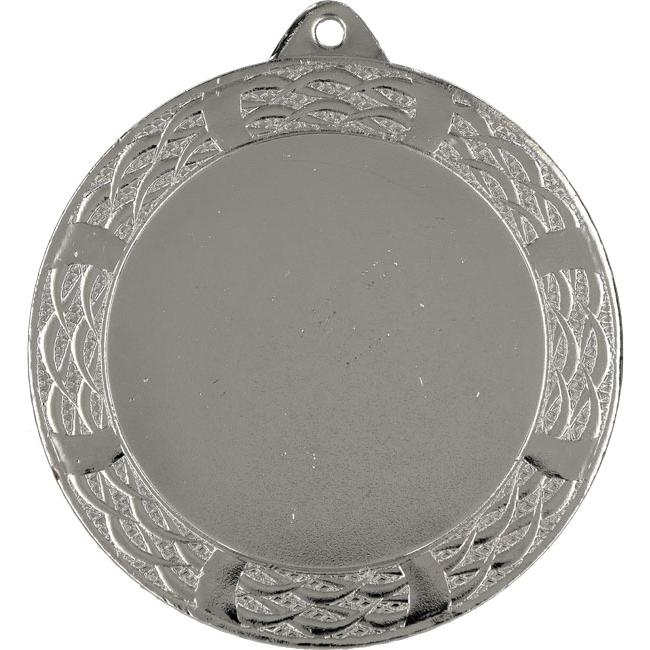Медаль №1236 (Диаметр 70 мм, металл, цвет серебро. Место для вставок: лицевая диаметр 50 мм, обратная сторона диаметр 65 мм)