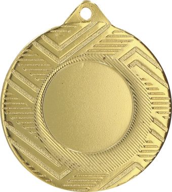 Медаль №1060 (Диаметр 50 мм, металл, цвет золото. Место для вставок: лицевая диаметр 25 мм, обратная сторона диаметр 45 мм)