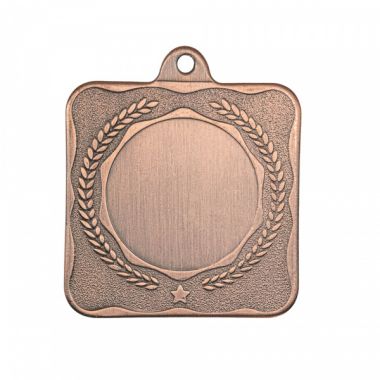 Медаль №3499 (Размер 40x46 мм, металл, цвет бронза. Место для вставок: лицевая диаметр 25 мм, обратная сторона размер по шаблону)