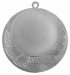 Медаль №2449 (Диаметр 70 мм, металл, цвет серебро. Место для вставок: лицевая диаметр 50 мм, обратная сторона диаметр 65 мм)