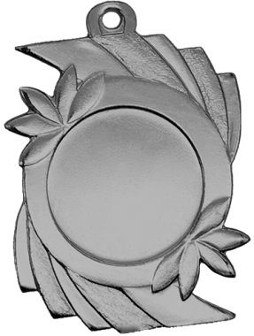 Медаль №3546 (Размер 40x55 мм, металл, цвет серебро. Место для вставок: лицевая диаметр 25 мм, обратная сторона диаметр 25 мм)