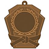 Медаль №2467 (Каратэ, размер 50x53 мм, металл, цвет бронза. Место для вставок: лицевая диаметр 25 мм, обратная сторона размер по шаблону)