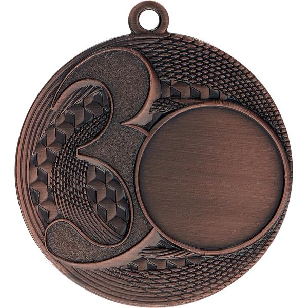 Медаль №920 (3 место, диаметр 50 мм, металл, цвет бронза. Место для вставок: лицевая диаметр 25 мм, обратная сторона диаметр 45 мм)