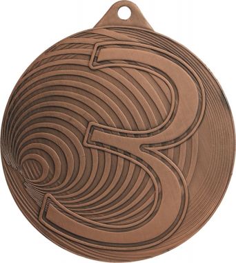 Медаль №971 (3 место, диаметр 70 мм, металл, цвет бронза. Место для вставок: обратная сторона диаметр 65 мм)