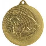 Медаль №1224 (Плавание, диаметр 70 мм, металл, цвет золото. Место для вставок: обратная сторона диаметр 65 мм)