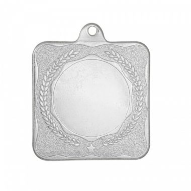 Медаль №3499 (Размер 40x46 мм, металл, цвет серебро. Место для вставок: лицевая диаметр 25 мм, обратная сторона размер по шаблону)