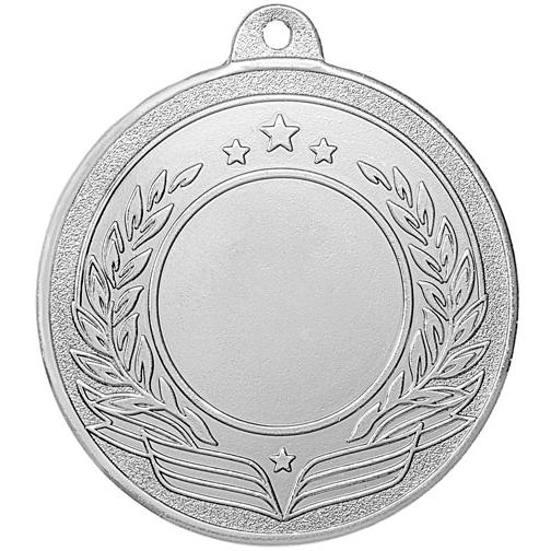 Медаль №2432 (Диаметр 50 мм, металл, цвет серебро. Место для вставок: лицевая диаметр 25 мм, обратная сторона диаметр 45 мм)