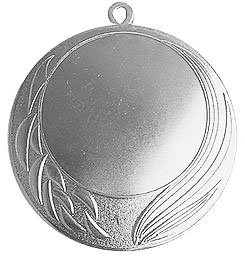 Медаль №2450 (Диаметр 70 мм, металл, цвет серебро. Место для вставок: обратная сторона диаметр 65 мм)