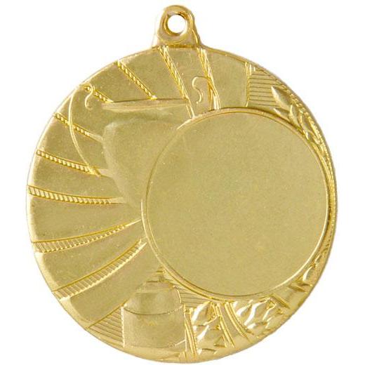 Медаль №51 (Диаметр 45 мм, металл, цвет золото. Место для вставок: лицевая диаметр 25 мм, обратная сторона диаметр 41 мм)
