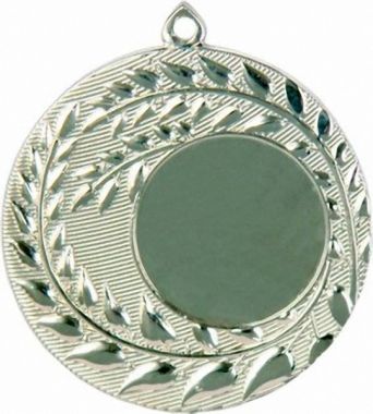 Медаль №72 (Диаметр 50 мм, металл, цвет серебро. Место для вставок: лицевая диаметр 25 мм, обратная сторона диаметр 46 мм)