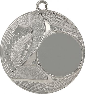 Медаль №920 (2 место, диаметр 50 мм, металл, цвет серебро. Место для вставок: лицевая диаметр 25 мм, обратная сторона диаметр 45 мм)