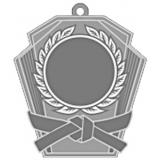 Медаль №2467 (Каратэ, размер 50x53 мм, металл, цвет серебро. Место для вставок: лицевая диаметр 25 мм, обратная сторона размер по шаблону)