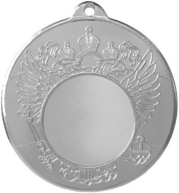 Медаль №188 (Диаметр 50 мм, металл, цвет серебро. Место для вставок: лицевая диаметр 25 мм, обратная сторона диаметр 45 мм)
