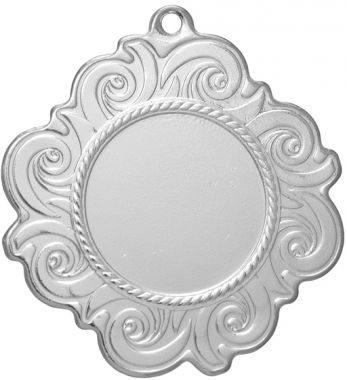 Медаль №3288 (Диаметр 50 мм, металл, цвет серебро. Место для вставок: лицевая диаметр 25 мм, обратная сторона диаметр 45 мм)