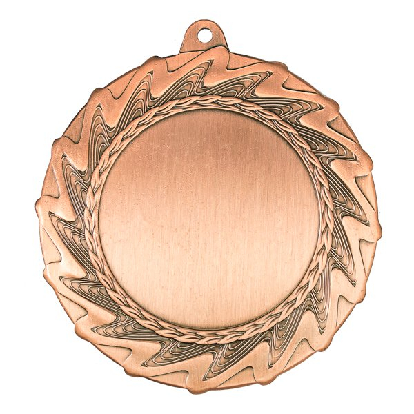 Медаль №2261 (Диаметр 80 мм, металл, цвет бронза. Место для вставок: лицевая диаметр 50 мм, обратная сторона диаметр 65 мм)