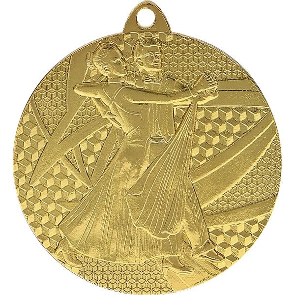 Медаль №931 (Танцы, диаметр 50 мм, металл, цвет золото. Место для вставок: обратная сторона диаметр 45 мм)