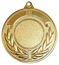 Медаль №149 (Диаметр 50 мм, металл, цвет золото. Место для вставок: лицевая диаметр 25 мм, обратная сторона диаметр 47 мм)