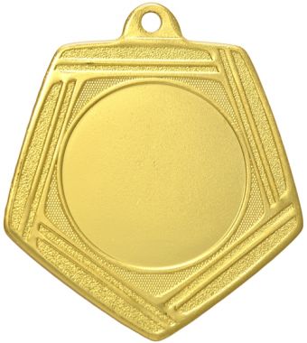 Медаль №3289 (Диаметр 45 мм, металл, цвет золото. Место для вставок: лицевая диаметр 25 мм, обратная сторона диаметр 40 мм)