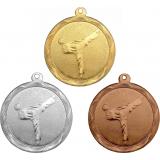 Комплект из трёх медалей №1220 (Тхэквондо, диаметр 50 мм, металл. Место для вставок: обратная сторона диаметр 45 мм)