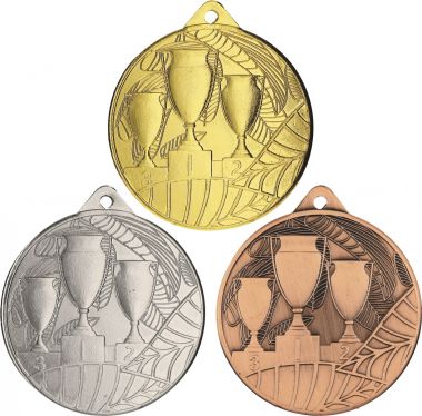 Комплект из трёх медалей №1231 (Диаметр 50 мм, металл. Место для вставок: обратная сторона диаметр 45 мм)