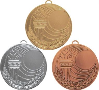 Комплект из трёх медалей №159 (Диаметр 50 мм, металл. Место для вставок: лицевая диаметр 25 мм, обратная сторона размер по шаблону)