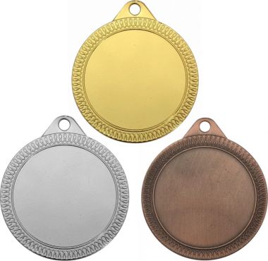 Комплект из трёх медалей №174 (Диаметр 32 мм, металл. Место для вставок: лицевая диаметр 25 мм, обратная сторона диаметр 30 мм)